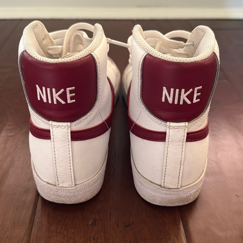 Nike Blazers worn a handful of times!  Maroon & White Great condition!